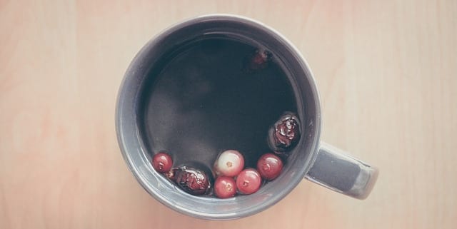 Rosehip tea with fruits